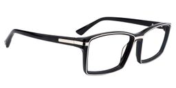 Adonis Rectangle Black Glasses2