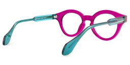 Janese Round Purple Glasses3