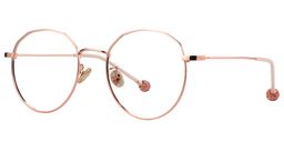 Susan Geometric Rose Gold Glasses 2