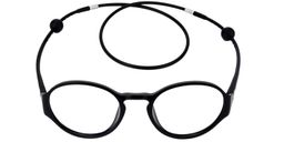 Odelia Round Black Glasses0
