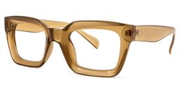 Nevaeh Square Brown Glasses1