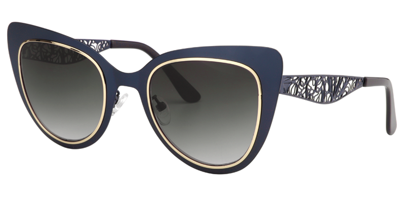 Cateye Dark Blue Sunglasses | Zeelool Sunglasses2