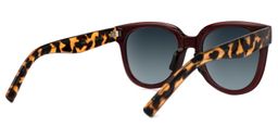 Harrell Dark-Red Square Sunglasses3