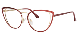 Eras Cateye Red&Gold Glasses2