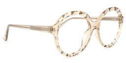 Lila Round Beige Glasses2
