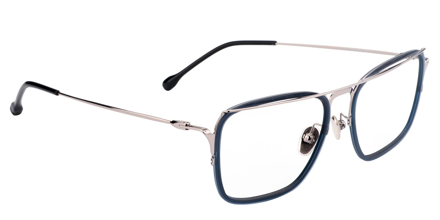 Aviator Dark Blue Glasses | Zeelool Glasses2