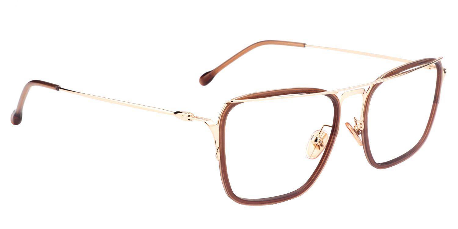 Aviator Brown Glasses | Zeelool Glasses3