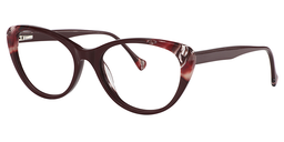 Hertha Cateye Red Glasses2