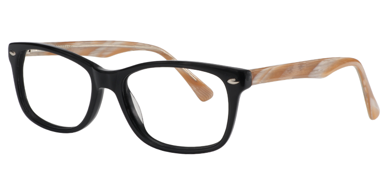 Rectangle Black Glasses | Zeelool Eyeglass Frames2