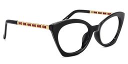 Neve Cateye Black Glasses2