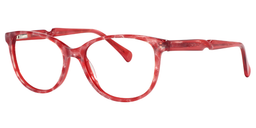 Deanna Oval Red Glasses2