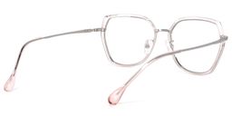 Noemi Geometric Pink-Silver Glasses4