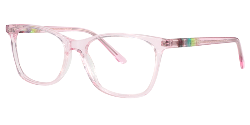  Rectangle Clear Pink Glasses | Zeelool Eyeglasses2