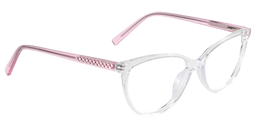 Norma Oval Clear&Pink Glasses2