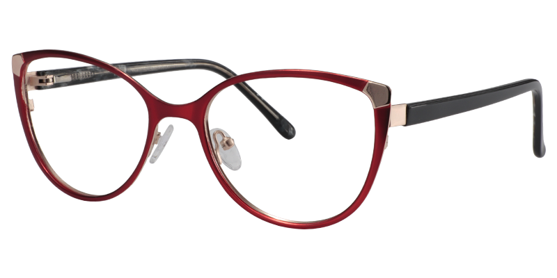 Round Red Glasses | Zeelool Eyeglasses2