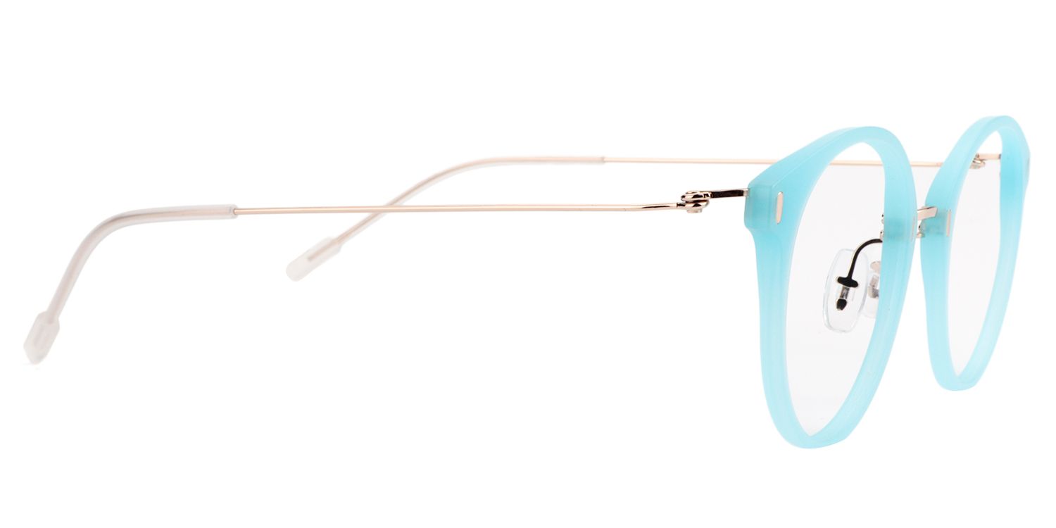 Round Light Blue Glasses | Zeelool Glasses4