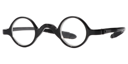 Angelina Round Black Reading Glasses2