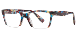 Leslie Rectangle Blue Tortoise Eyeglasses2
