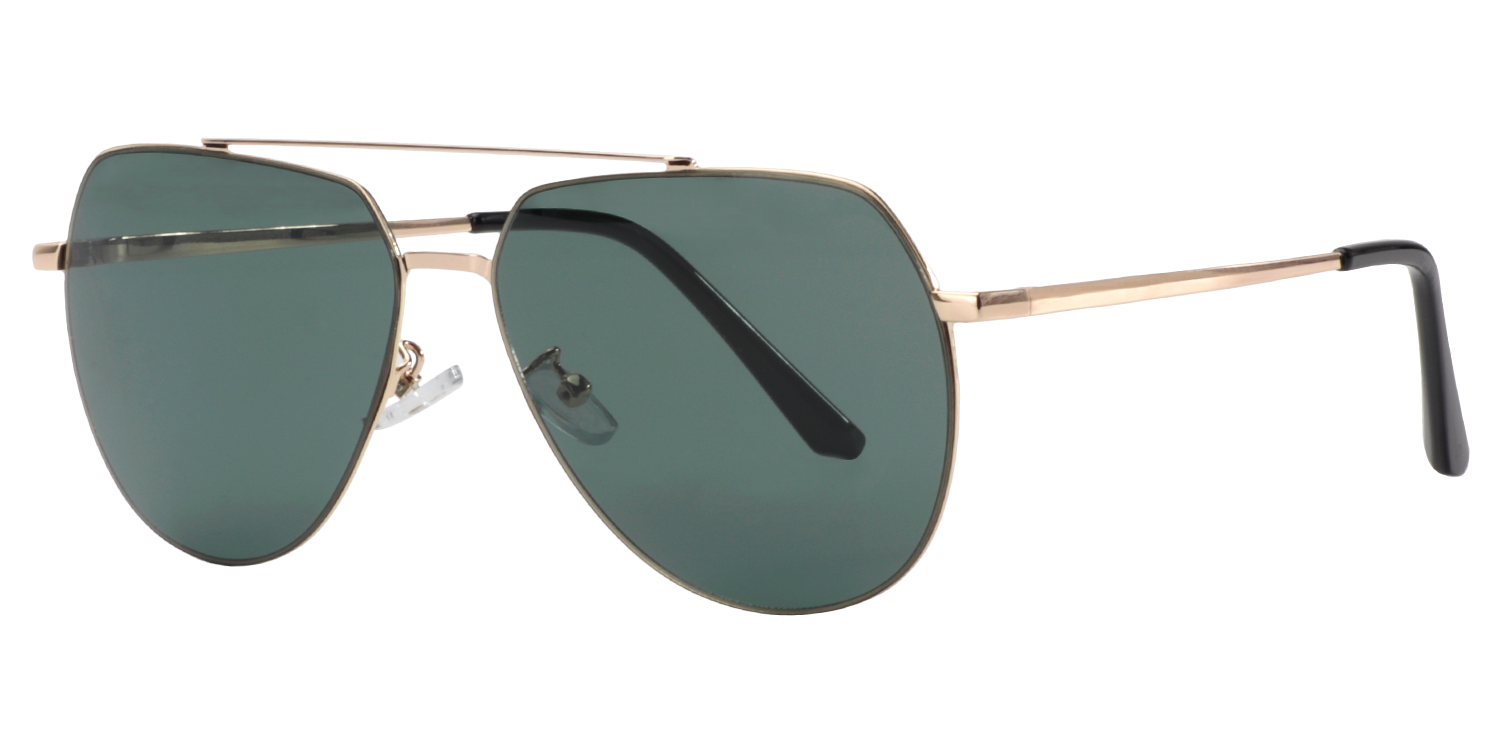 Geometric Gold Sunglasses | Zeelool Sunglasses4