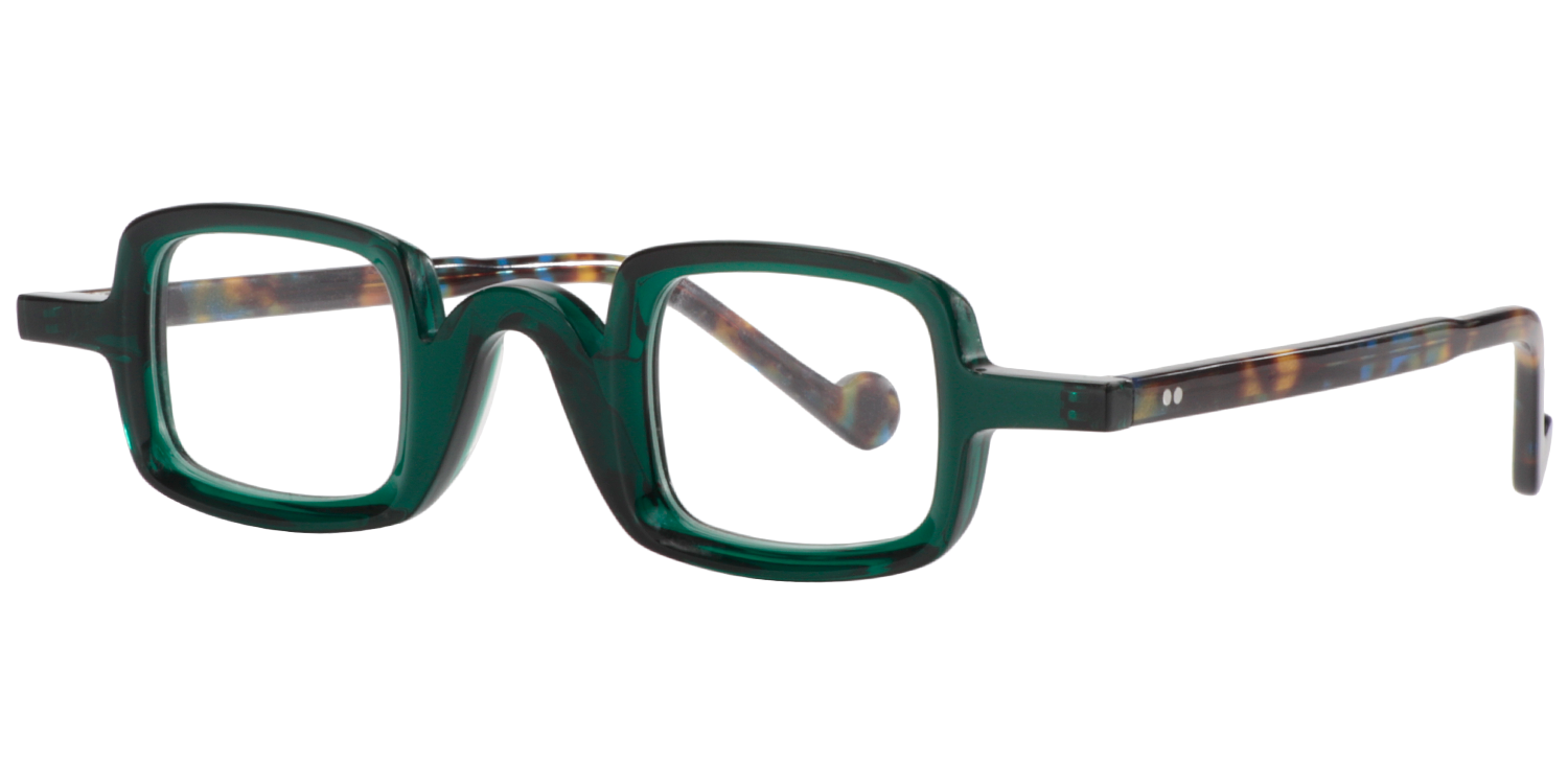 Sheila Square Dark-Green Glasses | Zeelool Eyeglass Frames2