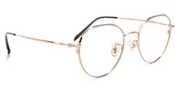 Elfreda Round Rose-Gold Glasses2