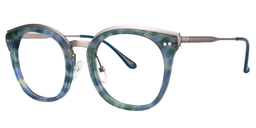 Alfie Square Green Floral Glasses3