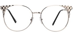 Jerry Cat Eye Silver Glasses 0