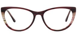 Thelma Cat Eye Brown Glasses0