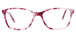  Venetia Rectangle Pink Floral Glasses0