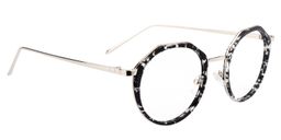 Belle Round Black Clear Glasses3