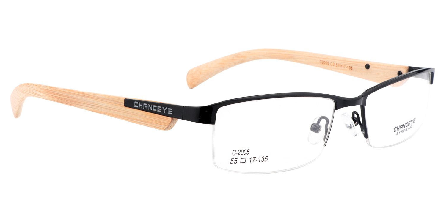 Rectangle Black Glasses | Zeelool Glasses2