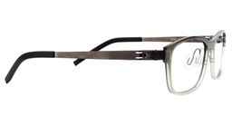 Hanny Rectangle Dark-Green Glasses4