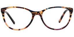 Jennifer Cat Eye Light Tortoise Glasses0