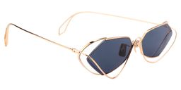 Lueni Geometric Gold Sunglasses2