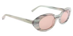Calista Oval Floral Sunglasses2