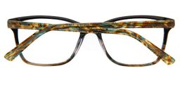 Cecilia Floral Rectangle Glasses2