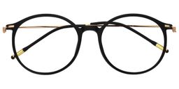 Eileen Round Black Glasses1