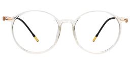 Eileen Round Clear Glasses0