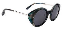 Gary Round Blue Sunglasses3