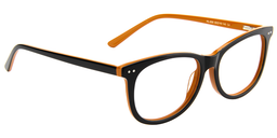 Laura Rectangle Black Glasses4