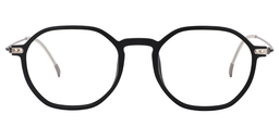 Michelle Geometric Black Glasses0