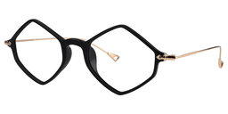 Misa Rhombic Black Glasses3