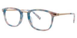 Absolon Rectangle Blue Pattern Glasses3