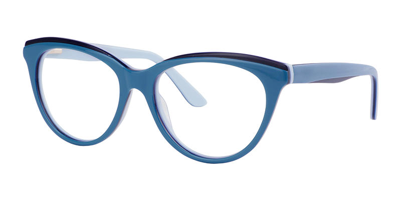 Cat Eye Blue Glasses2