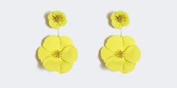 Stylish Petaloid Shaped Yellow Earrings2