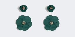 Stylish Petaloid Shaped Green Earrings2