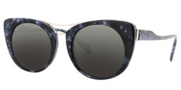 William Pattern Cat-eye Black Sunglasses3