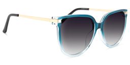 Sergio Cateye Blue Sunglasses2