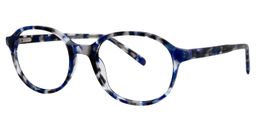 Adamson Oval Blue/Black Glasses3