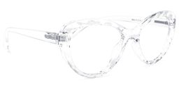 Warren Cateye Clear Glasses2